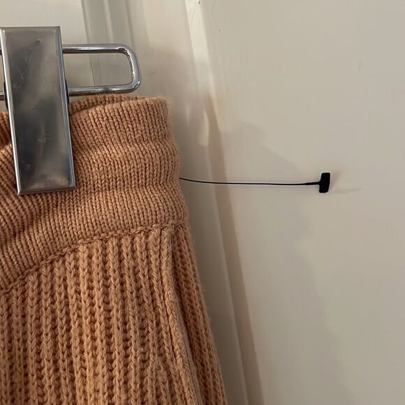 NEW Jonathan Simkhai nina wool cashmere blend ribbed joggers in butterscotch - Picture 7 of 16